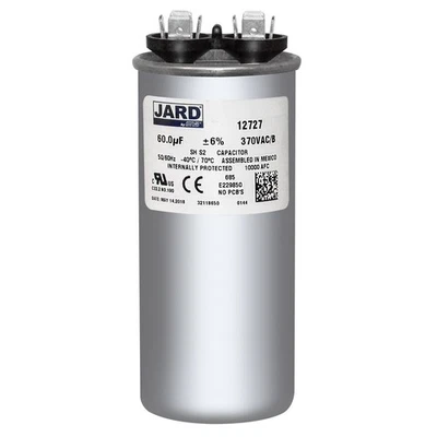 60 uf/MFD 370 VAC volts Round Run Capacitor 50/60 Hz NGM JARD 12727 - Image 1 of 3