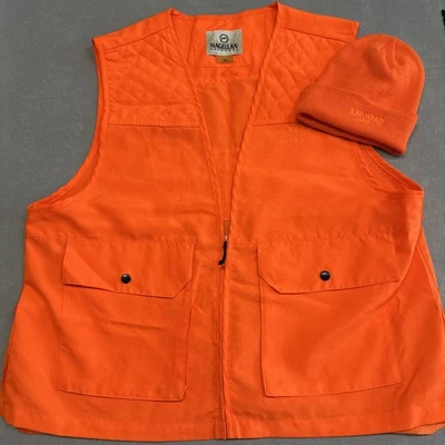 Magellan Outdoor Hunting Vest Blaze Orange 2XL Red Head Beanie - Image 1 of 4