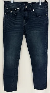 True Religion Geno Flap Big T Men's 34x30 Blustery Wash Relaxed Slim Jeans - Picture 1 of 15