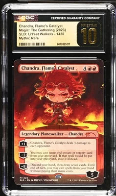 CHANDRA, FLAME'S CATALYST Secret Lair Rare CGC Pristine 10 MTG [Nostalgium] - Image 1 of 2