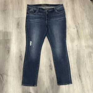 Rock & Republic FIXX Skinny Jeans Womens 18M Blue Distressed Stretch Denim - Picture 1 of 8