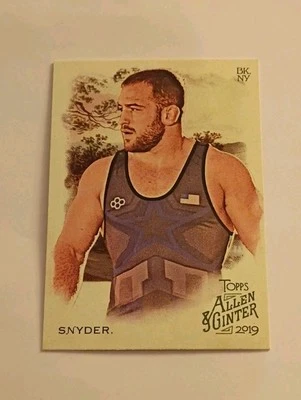 2019 Topps Allen & Ginter Kyle Snyder Freestyle Wrestling Olympic Gold Medalist - Image 1 of 2