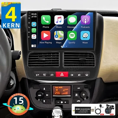 DAB+ 64GB Android 15 CarPlay Autoradio GPS Navi Für Fiat Doblo MK2/Opel Combo D - Bild 1 von 4