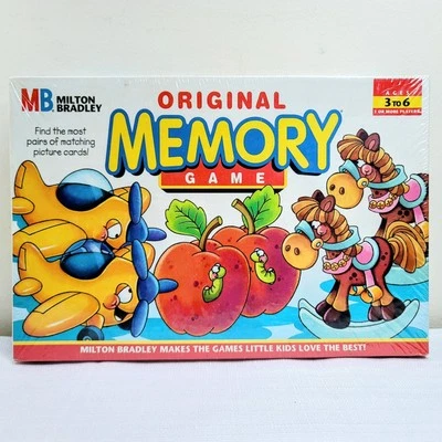 Vintage 1996 Original Memory Game MB Milton Bradley Company Sealed BRAND NEW - Image 1 of 4