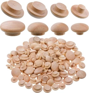 Buchcherry 120 Stück 4 Größen Holzdübel Holzloch Knopf Farbe  - Bild 1 von 6