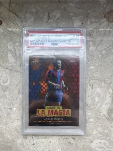 Topps Cromo Barcelona 22/23 Naranja Refractor Andrés Iniesta /25, PSA10 - Imagen 1 de 1