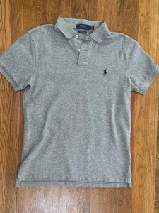 RALPH LAUREN Polo Shirt - Grey - Slim Fit - Men’s Small - Picture 1 of 5