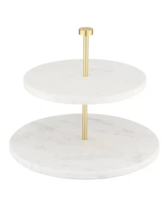 Thirstystone Uptown Marble Two Tiered Server - White - Picture 1 of 3