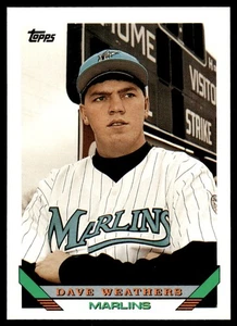 1993 Topps Dave Weathers Florida Marlins #739 - Picture 1 of 2