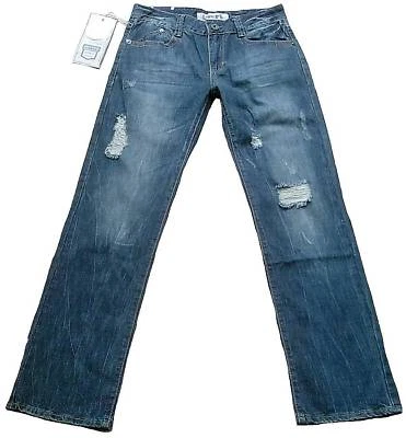 ViP LIUCE'S Stonewash Geile Waschung Detroyed Löcher JEANS W29 L32 29/32 - Bild 1 von 2