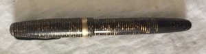 Füller „PARKER DUOFOLD FISHBONE VACUMATIC“, defekt - Picture 1 of 3