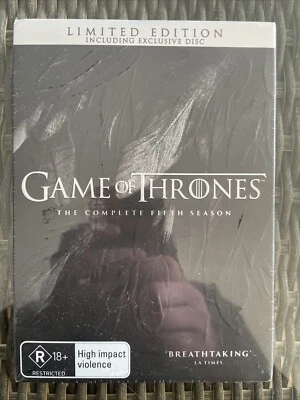 GAME OF THRONES: THE COMPLETE FIFTH SEASON LIMITED EDITION BONUS DISC DVD SEALED - Image 1 of 4