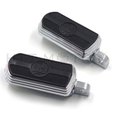 Skull Foot Peg For 1984-2017 All Harley(Street 500/ Softail Slim/ Roadster)Chrom - Image 1 of 4