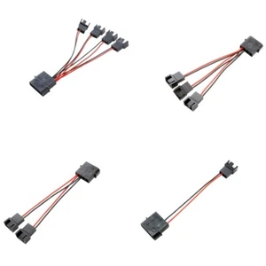 4 Pin Male To 4Pin Splitter IDE for Case Fan Power Supply Splitter Adapter Cable - Picture 1 of 12