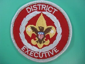 used 1973- BSA DISTRICT EXECUTIVE BADGE PATCH - Picture 1 of 2