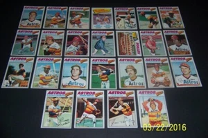 1977 Topps HOUSTON ASTROS Complete Set CEDENO Andujar FORSCH Cabell WATSON J.R.  - Picture 1 of 1