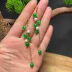 Natural Jadeite Freshwater Pearl Earrings Grapes Cluster eardrop Bohemian