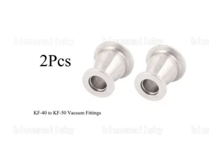 2Pc USA Reducer Conical KF-40 to KF-50 Vacuum Fittings, Flange Size NW-40 to 50  - Picture 1 of 7