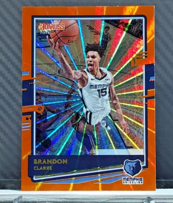 Brandon Clarke 2020-21 Donruss ORANGE HOLO LASER SP #192 - Grizzlies - Image 1 of 2