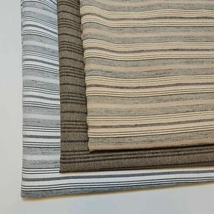 "Tela de tapicería de vestido artesanal no elástica con cordón 100 % algodón a rayas Jacquard 58" - Imagen 1 de 10