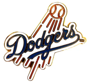 Dodgers Pins Flying Ball Logo MLB Baseball Pin Los Angeles Dodgers Licensed Pin - Picture 1 of 3