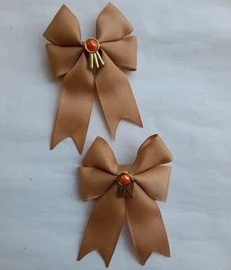 3-INCH BOUTIQUE HAIR CLIP PIN ALLIGATOR GROSGRAIN RIBBON BOW GIRL - Picture 1 of 6