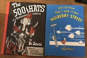 OOP Dr. Seuss 2 Book Lot; Beautiful 80’s Reprints W/ Dust Jackets ! - Picture 1 of 5
