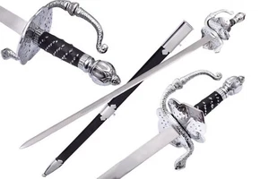 Handmade The Legend of Zorro Rapier Sword Replica Stainless Steel Sword Scabbard - Picture 1 of 5