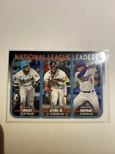 2024 Topps - #206 Luis Arraez, Ronald Acuna Jr., & Freddie Freeman - Picture 1 of 2