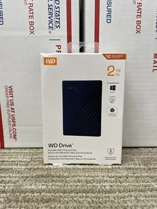 WD WDBB7B0020BBL-WEWM Portable External 2TB Hard Drive For Chromebook New - Picture 1 of 6