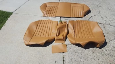 KIT DE ASIENTO TRASERO BMW E12 530i 528i OEM KIT DE TAPICERÍA DE VINILO ALEMÁN NUEVO HERMOSO Foto 1 de 4