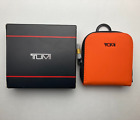 TUMI Accent Travel Accessory Small Foldable Modular Pouch Bag Orange EUC
