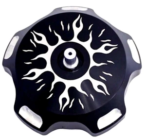 ModQuad Aluminum Gas Cap w/Breather Kawasaki KFX450 250EX 250R #GC2-FBLK - Picture 1 of 1