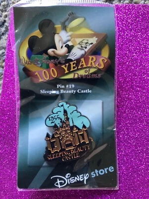 Prendedor Disney Store 100 Años de Sueños #19 La Bella Durmiente Cas LE Nuevo en Embalaje Foto 1 de 2