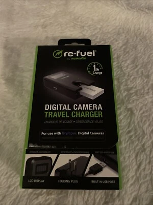 Digipower - RF-TC-55O Travel Charger for most Olympus Camera Batteries - Black - Image 1 of 4