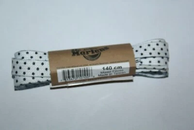 Paire de Lacets DR MARTENS pour Boots Plat blanc pois noirs 140 cm