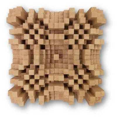 Hágalo usted mismo Madera Acústica N19 QRD Skyline Difusor de Sonido Tratamiento Panel Estudio 19 x 19 Foto 1 de 4