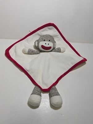 Baby Starters носок обезьяна милый погремушка безопасности одеяло атласная спина - Изображение 1 из 4