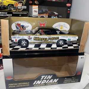 1966 KNAFEL PONTIAC- GTO TIN INDIAN DRAG CAR ISSUE #2 LIMITED EDITION-1:18-NEW - Picture 1 of 9
