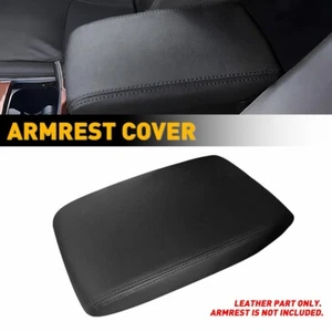 FITS 2008 - 2013 TOYOTA HIGHLANDER LEATHER CENTER CONSOLE LID ARMREST COVER SKIN - Picture 1 of 19