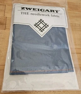 Zweistik AIDA 16 Ct AZUL COLONIAL 18"x 22" Punto de Cruz Bordado - Imagen 1 de 3