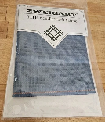 Zweistik AIDA 16 Ct AZUL COLONIAL 18"x 22" Punto de Cruz Bordado Foto 1 de 3