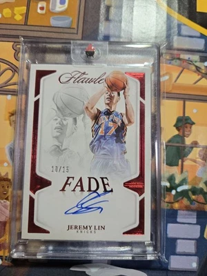 2024 Flawless Jeremy Lin Fade Signatures Ruby /15 Auto - Image 1 of 4