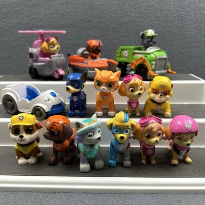 ЩЕНЯЧИЙ ПАТРУЛЬ Лот из 13 Фигурок Chase Skye Rubble Marshall Rocky Wild - Изображение 1 из 4