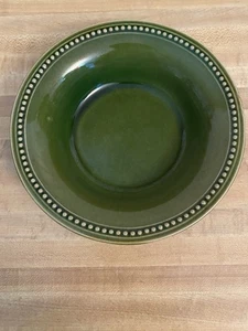 Preowned "Pier 1 "Spice Route Clove Soup/ Cereal Bowl Green..Stonewear - Picture 1 of 4