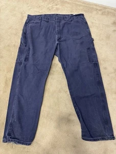 Bulwark FR Pants Mens 46x32 Navy Blue Flame Resistant PLJ8NV9 - Picture 1 of 3