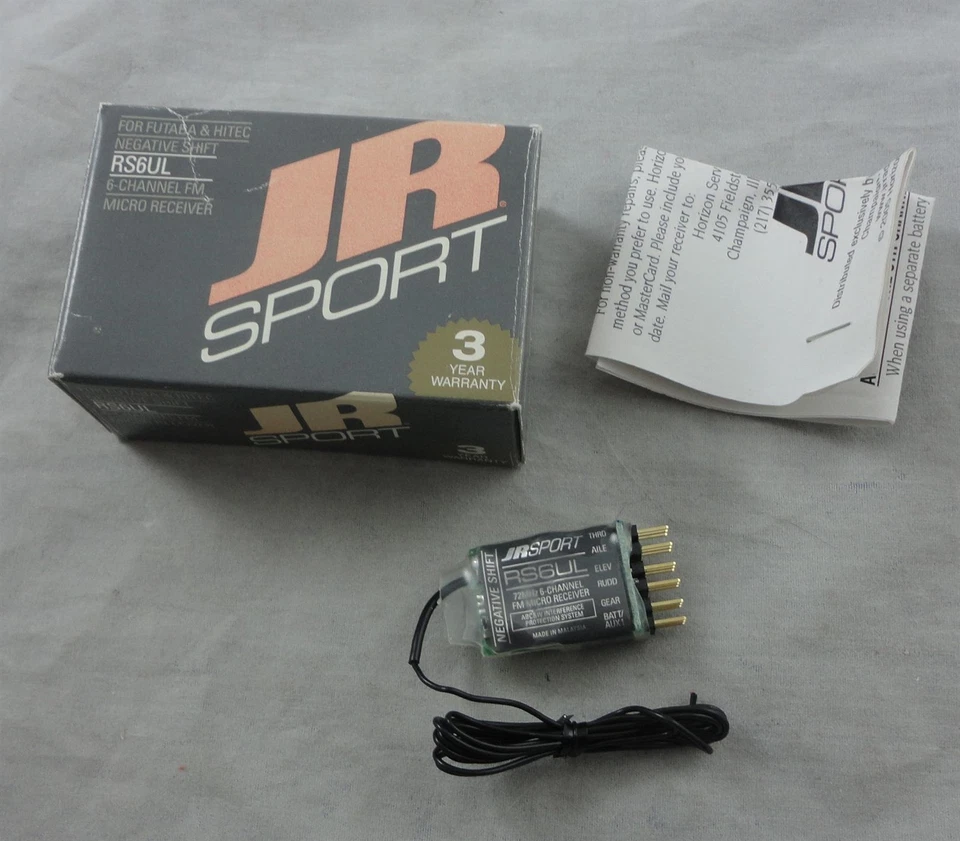 Receptor FM JR RS6UL 6 canales 6 canales FM 72Mhz cambio negativo Hitec/Futaba JSP30615 Foto 1 de 1