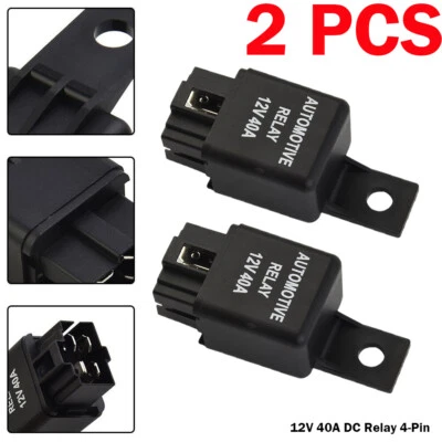 2X Universal 12V-40A Relay For Fog Driving Light Wire Wiring Harness YL-388-S - Image 1 of 4
