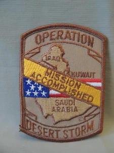 Operation Desert Storm repousse patch Mission Accomplished - Picture 1 of 5