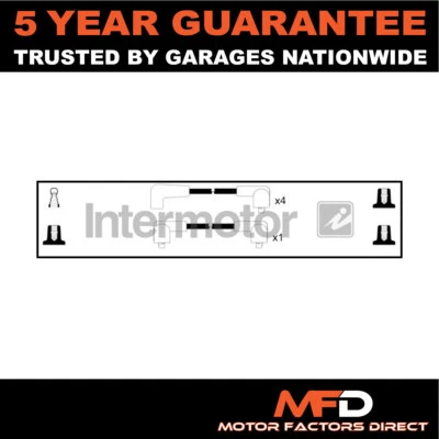 Se adapta a MG MGB 1967-1976 1.6 1.7 1.8 + otros modelos cables de encendido MFD HT Foto 1 de 2